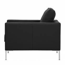 Fredriks Fauteuil Portobello Cuir véritable - Cuir véritable Gad : Noir - Angulaire -loftscape Boutique sessel portobello echtleder eckiger fuss 3799728