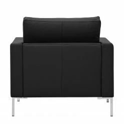 Fredriks Fauteuil Portobello Cuir véritable - Cuir véritable Gad : Noir - Angulaire -loftscape Boutique sessel portobello echtleder eckiger fuss 3799732