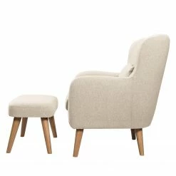 Mørteens Fauteuil Ribolt - Tissu Celia: Sahara -loftscape Boutique sessel ribolt mit hocker webstoff sahara 5214332