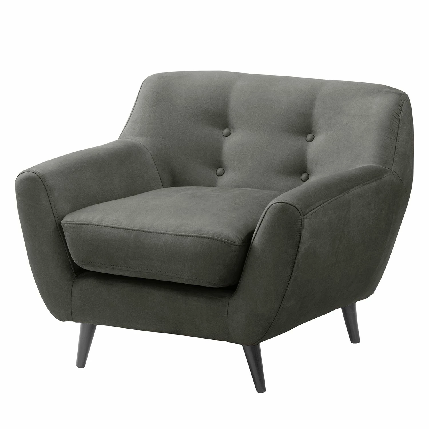 Ars manufacti Fauteuil Rometta - Gris foncé 3 Ars manufacti Fauteuil Rometta - Gris foncé