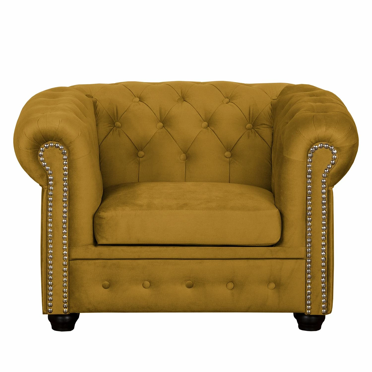 Jack & Alice Fauteuil Torquay II - Jaune moutarde 5 Jack & Alice Fauteuil Torquay II - Jaune moutarde – Image 3