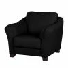 Modoform Fauteuil Toucy - Cuir véritable noir