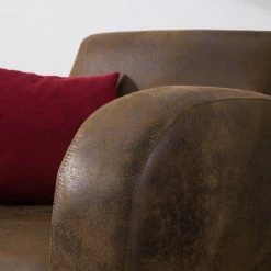 Ars manufacti Fauteuil Tullow - Aspect vieux cuir marron -loftscape Boutique sessel tullow antiklederoptik braun 4972128