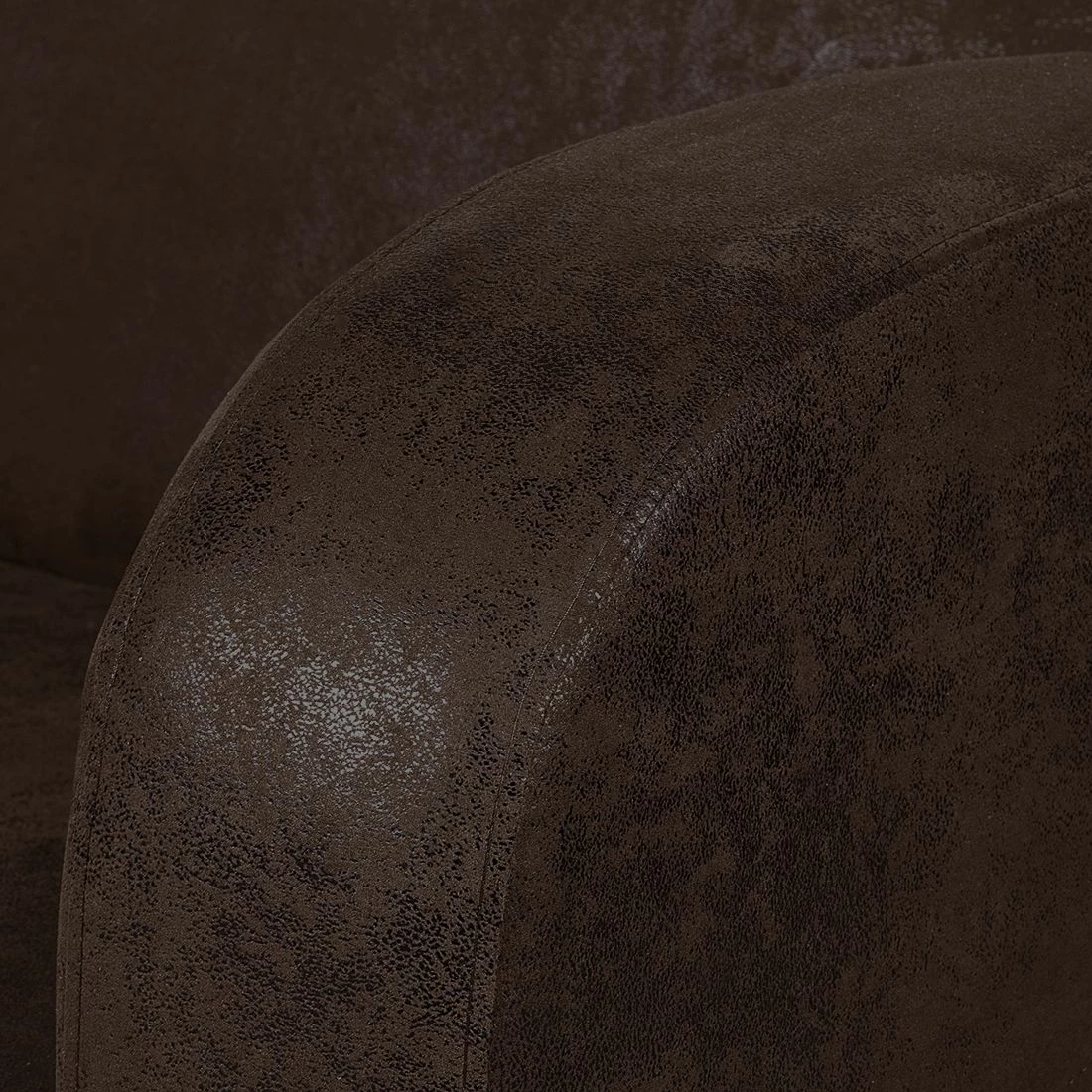 Ars manufacti Fauteuil Tullow - Aspect vieux cuir marron foncé 12 Ars manufacti Fauteuil Tullow - Aspect vieux cuir marron foncé – Image 10