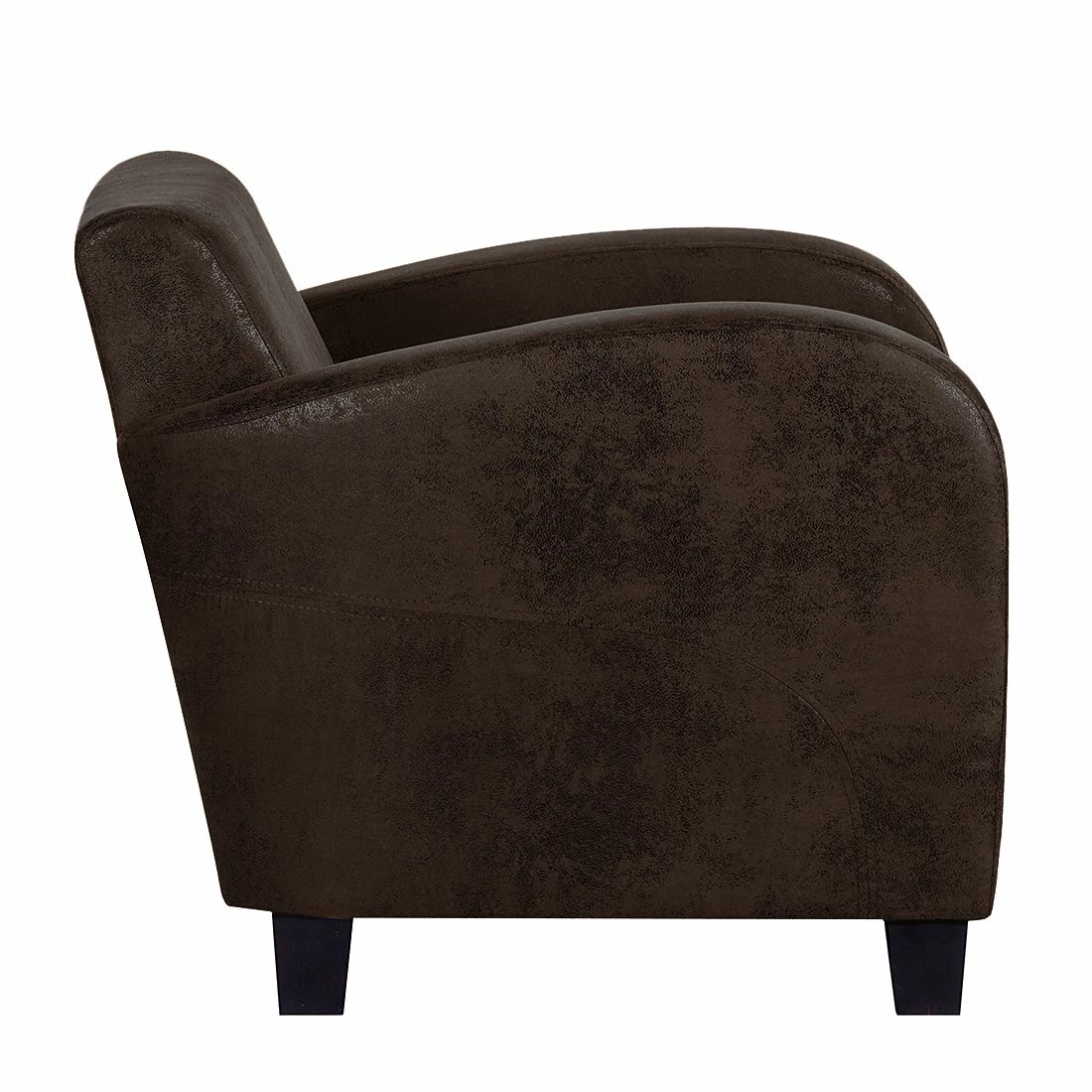 Ars manufacti Fauteuil Tullow - Aspect vieux cuir marron foncé 7 Ars manufacti Fauteuil Tullow - Aspect vieux cuir marron foncé – Image 5