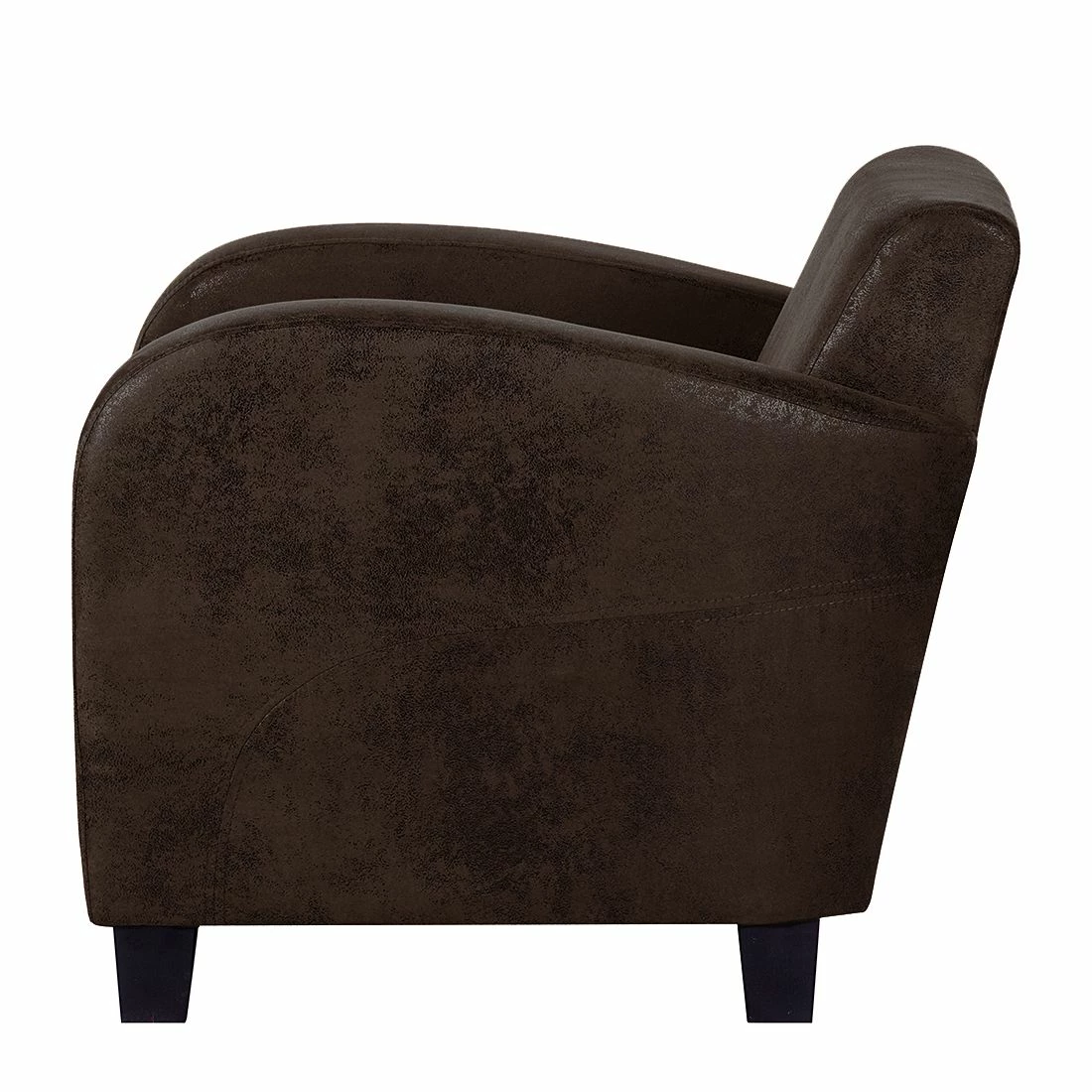 Ars manufacti Fauteuil Tullow - Aspect vieux cuir marron foncé 6 Ars manufacti Fauteuil Tullow - Aspect vieux cuir marron foncé – Image 4