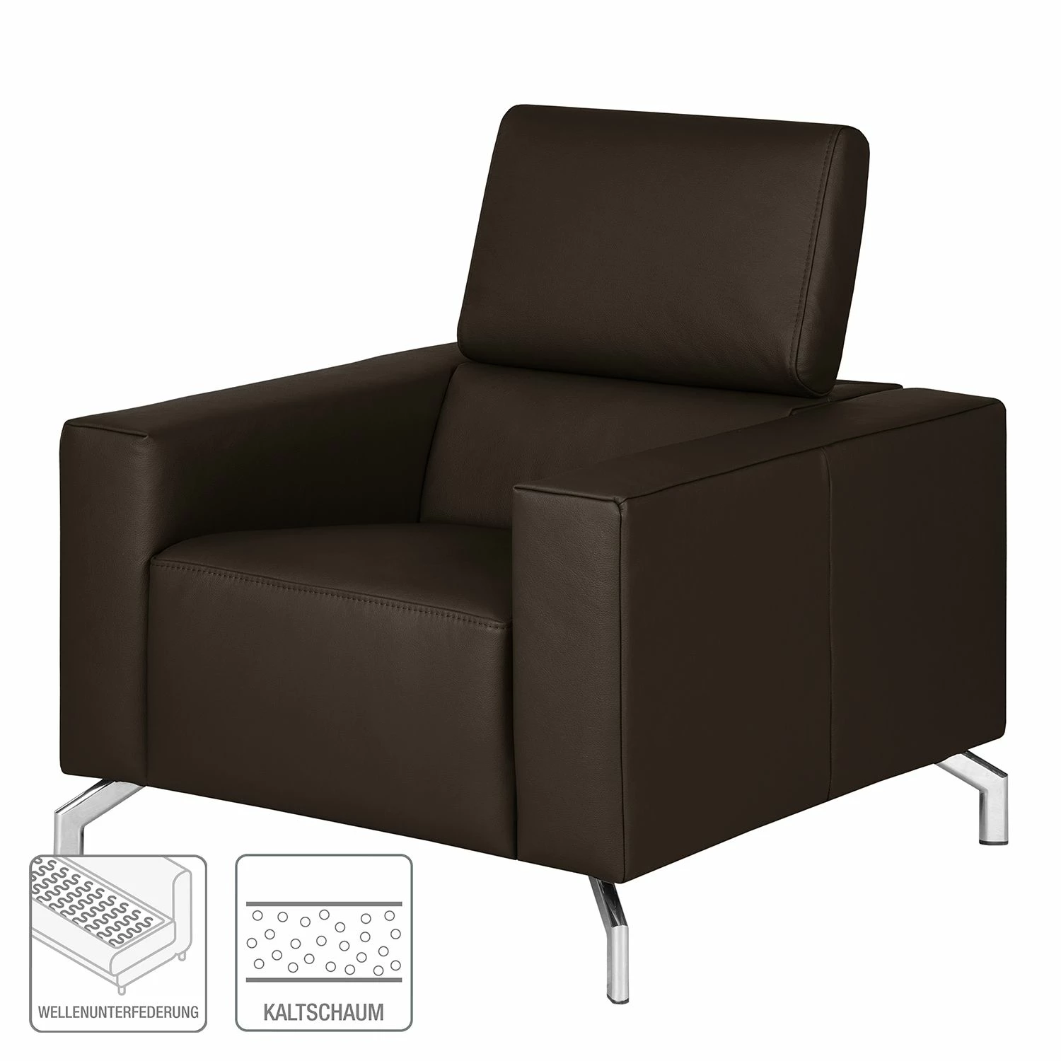 Fredriks Fauteuil Varberg - Imitation cuir 4 Fredriks Fauteuil Varberg - Imitation cuir – Image 2