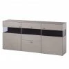 GWINNER Buffet Anzio - Tourbe mat - Avec éclairage -loftscape Boutique sideboard anzio ohne beleuchtung fango 4524064