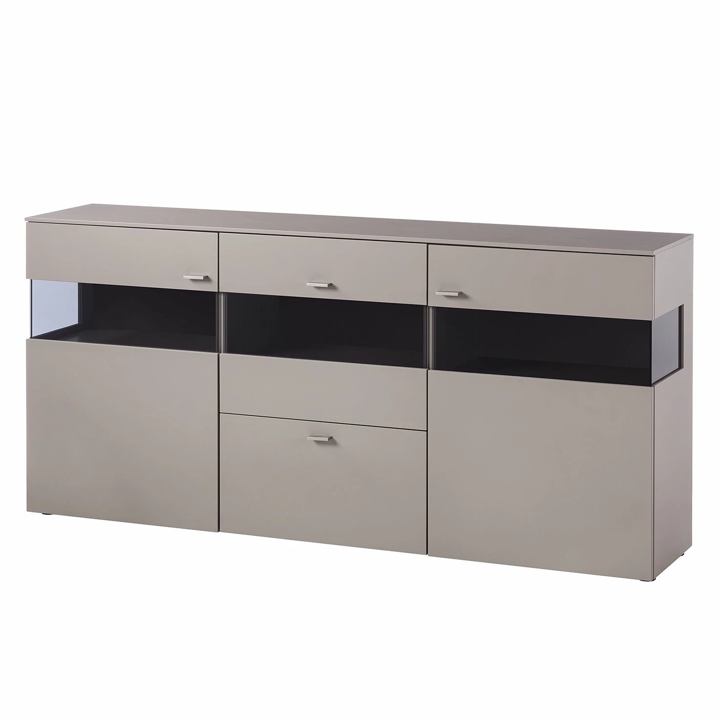 GWINNER Buffet Anzio - Tourbe mat - Avec éclairage 3 GWINNER Buffet Anzio - Tourbe mat - Avec éclairage