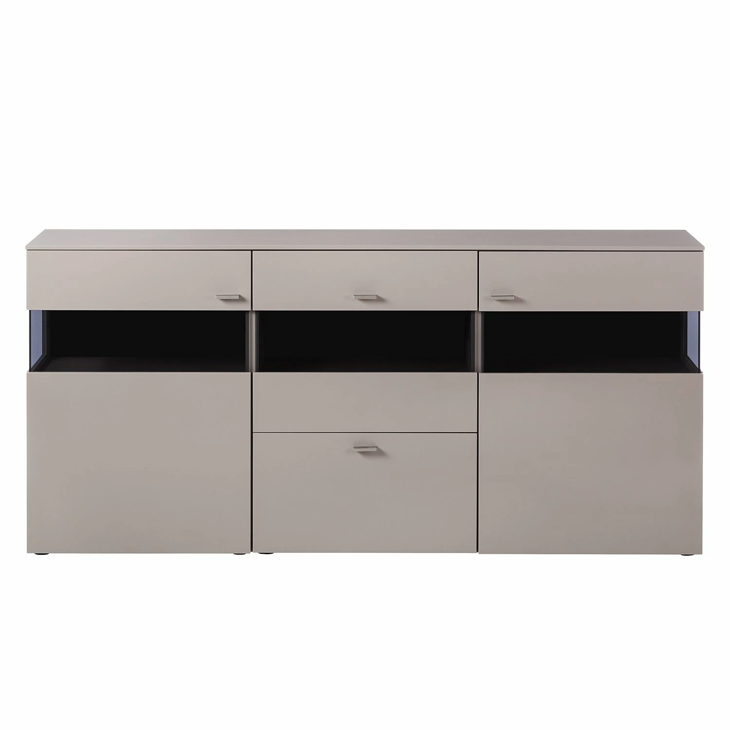 GWINNER Buffet Anzio - Tourbe mat - Avec éclairage 6 GWINNER Buffet Anzio - Tourbe mat - Avec éclairage – Image 4