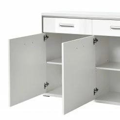 Loftscape Buffet Arco - Blanc brillant / Blanc -loftscape Boutique sideboard arco hochglanz weiss weiss 4710768