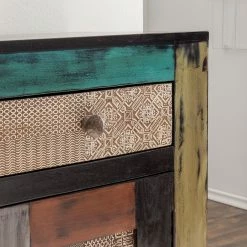 Wolf-Möbel Buffet Goa I - Partiellement en manguier massif -loftscape Boutique sideboard goa i akazie mango teilmassiv mehrfarbig 4017648