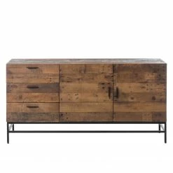 Ars manufacti Buffet Grasby - Pin recyclé / Métal - Pin foncé / Noir -loftscape Boutique sideboard grasby altholz pinie metall pinie dunkel schwarz 4885000