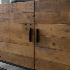 Ars manufacti Buffet Grasby - Pin recyclé / Métal - Pin foncé / Noir -loftscape Boutique sideboard grasby altholz pinie metall pinie dunkel schwarz 4920624