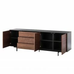 Eva Padberg Collection Buffet Payara - Noyer / Anthracite -loftscape Boutique sideboard payara walnuss schwarz 4372564