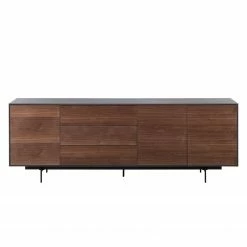 Eva Padberg Collection Buffet Payara - Noyer / Anthracite -loftscape Boutique sideboard payara walnuss schwarz 4372568