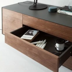 Eva Padberg Collection Buffet Payara - Noyer / Anthracite -loftscape Boutique sideboard payara walnuss schwarz 4372584