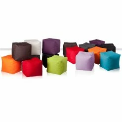 SITTING POINT Pouf Scuba Cube - Tissu rouge -loftscape Boutique sitzwuerfel scuba cube stoff schwarz 1313267