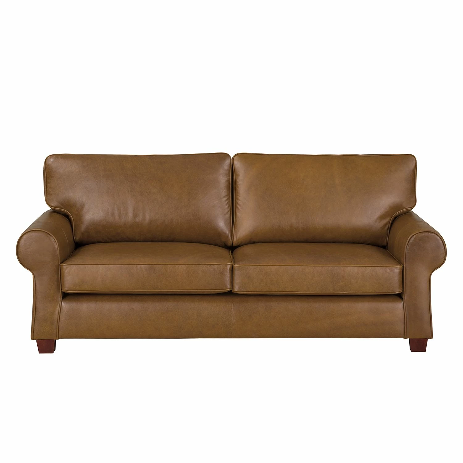 Ars Natura Canapé Alexo (2 places) - Cuir véritable - Marron 4 Ars Natura Canapé Alexo (2 places) - Cuir véritable - Marron – Image 2