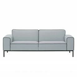 Studio Copenhagen Canapé Ampio Duo (3 places) Tissu - Tissu Floreana : Gris clair - Noir -loftscape Boutique sofa ampio duo 3 sitzer schwarz stoff floreana hellgrau 3967904