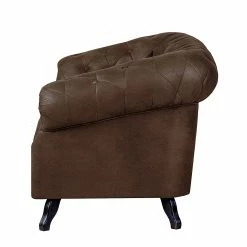 Ars manufacti Canapé Benavente (2 places) - Aspect vieux cuir marron foncé -loftscape Boutique sofa benavente 2 sitzer antiklederoptik dunkelbraun 437405