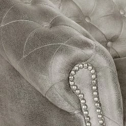 Ars manufacti Canapé Benavente (2 places) - Aspect vieux cuir argenté -loftscape Boutique sofa benavente 2 sitzer antiklederoptik silber 1757582