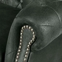 Ars manufacti Canapé Benavente (3 places) - Aspect cuir vieilli anthracite -loftscape Boutique sofa benavente 3 sitzer antiklederoptik anthrazith 437289