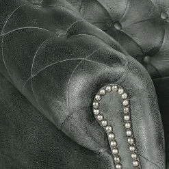 Ars manufacti Canapé Benavente (3 places) - Aspect cuir vieilli anthracite -loftscape Boutique sofa benavente 3 sitzer antiklederoptik anthrazith 437291