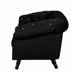 Jack & Alice Canapé Benavente I (2 places) - Noir -loftscape Boutique sofa benavente i 2 sitzer microfaser schwarz 4653112