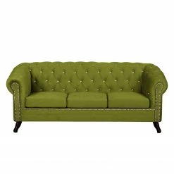 Jack & Alice Canapé Benavente I (3 places) - Vert gazon -loftscape Boutique sofa benavente i 3 sitzer microfaser grasgruen 4652524