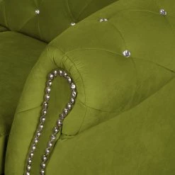 Jack & Alice Canapé Benavente I (3 places) - Vert gazon -loftscape Boutique sofa benavente i 3 sitzer microfaser grasgruen 4652540