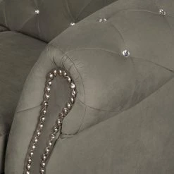 Jack & Alice Canapé Benavente I (3 places) - Gris minéral -loftscape Boutique sofa benavente i 3 sitzer microfaser steingrau 4652396