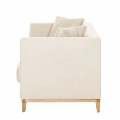 Jack & Alice Canapé Blomma (3 places) - Tissu beige - Structure : couleur chêne 17 Jack & Alice Canapé Blomma (3 places) - Tissu beige - Structure : couleur chêne -loftscape Boutique sofa blomma 3 sitzer webstoff beige gestell eichefarbig 4833248