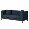 Jack & Alice Canapé Blomma (3 places) - Tissu bleu foncé - Structure : couleur noisette 2 Jack & Alice Canapé Blomma (3 places) - Tissu bleu foncé - Structure : couleur noisette -loftscape Boutique sofa blomma 3 sitzer webstoff dunkelblau gestell nussbaumfarbig 4833080
