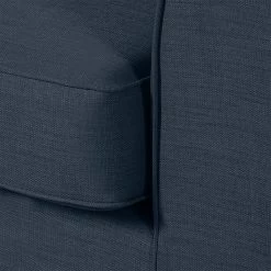 Jack & Alice Canapé Blomma (3 places) - Tissu bleu foncé - Structure : couleur noisette -loftscape Boutique sofa blomma 3 sitzer webstoff dunkelblau gestell nussbaumfarbig 4833096