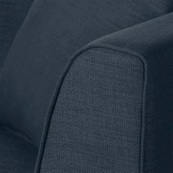 Jack & Alice Canapé Blomma (3 places) - Tissu bleu foncé - Structure : couleur noisette -loftscape Boutique sofa blomma 3 sitzer webstoff dunkelblau gestell nussbaumfarbig 4833100