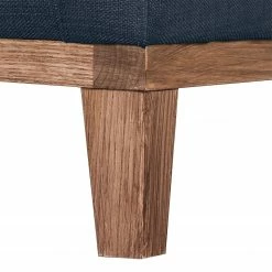 Jack & Alice Canapé Blomma (3 places) - Tissu bleu foncé - Structure : couleur noisette -loftscape Boutique sofa blomma 3 sitzer webstoff dunkelblau gestell nussbaumfarbig 4833108