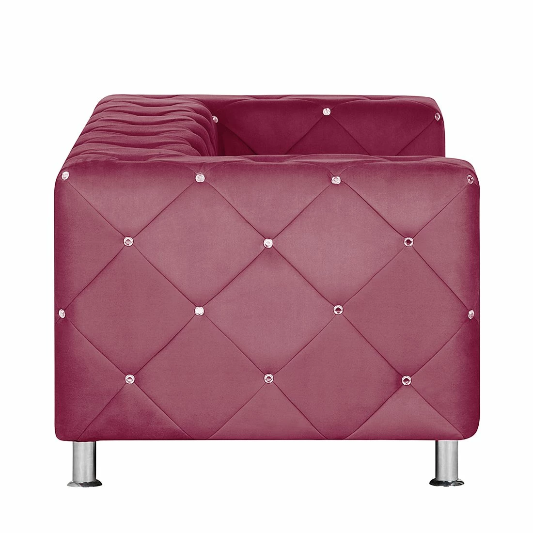 Home Design Canapé Carlotta (2 places) - Microfibre bordeaux 5 Home Design Canapé Carlotta (2 places) - Microfibre bordeaux – Image 3