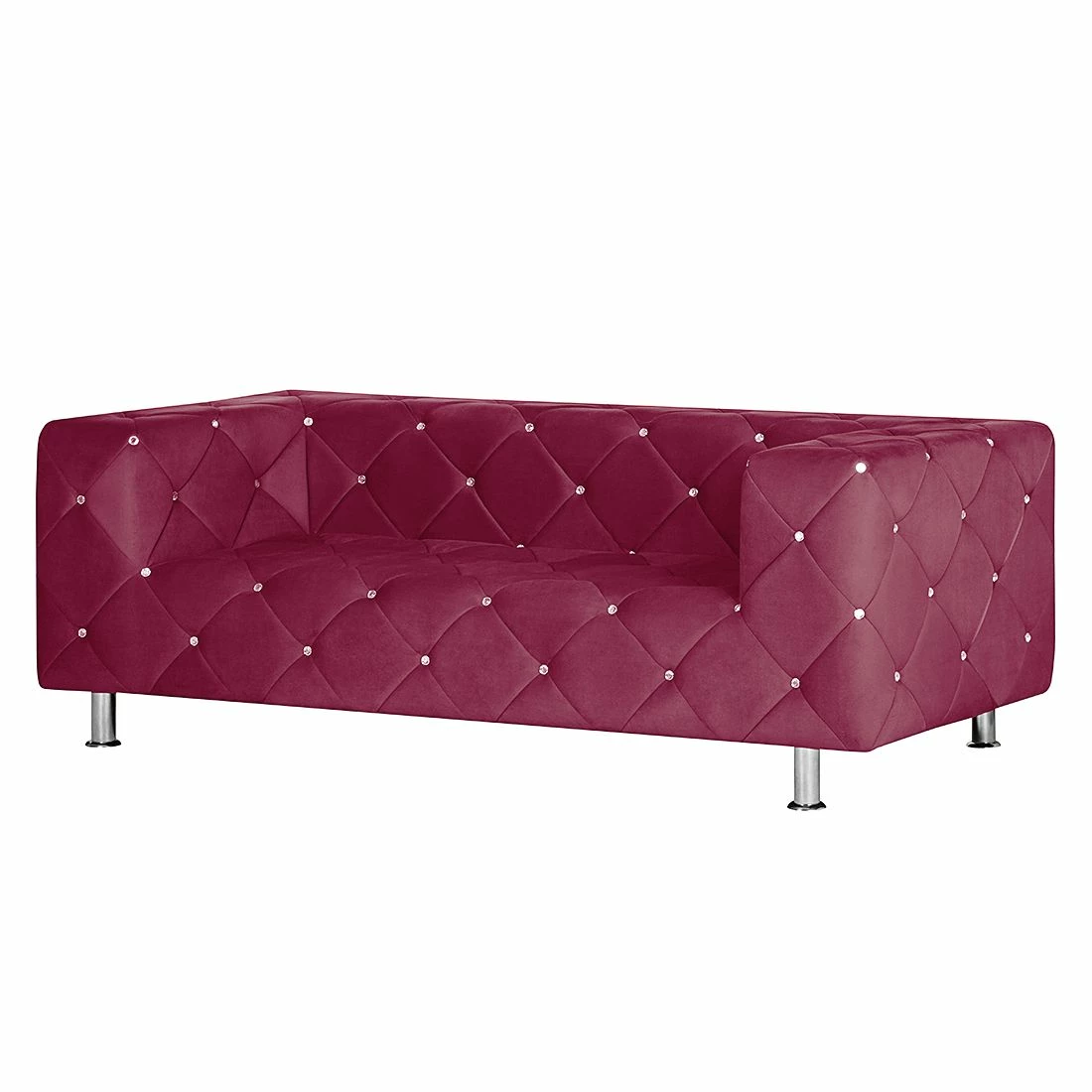 Home Design Canapé Carlotta (2 places) - Microfibre bordeaux 3 Home Design Canapé Carlotta (2 places) - Microfibre bordeaux