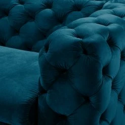 Jack & Alice Canapé Leominster II (3 places) - Velours Jila: Pétrole 22 Jack & Alice Canapé Leominster II (3 places) - Velours Jila: Pétrole -loftscape Boutique sofa cayley 3 sitzer samt 5149732