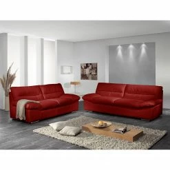 Cotta Canapé Doug (2 places) - Rouge -loftscape Boutique sofa doug 2 sitzer echtleder rot 4385592