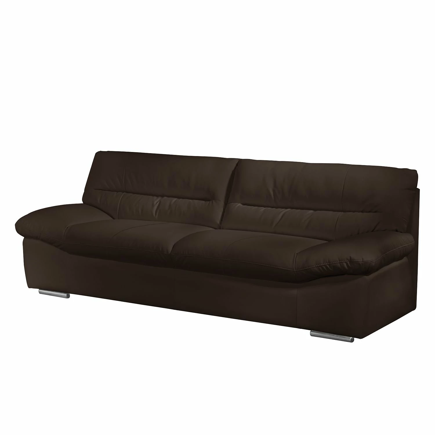 loftscape Cotta Canapé Doug (3 places) – Cuir véritable marron foncé