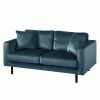 Eva Padberg Collection Canapé Edina (2 places) - Bleu foncé -loftscape Boutique sofa edina 2 sitzer samt dunkelblau 4707988