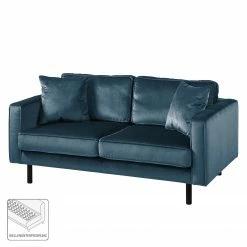 Eva Padberg Collection Canapé Edina (2 places) - Bleu foncé 17 Eva Padberg Collection Canapé Edina (2 places) - Bleu foncé -loftscape Boutique sofa edina 2 sitzer samt dunkelblau 4709092