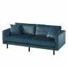 Eva Padberg Collection Canapé Edina (3 places) - Bleu foncé -loftscape Boutique sofa edina 3 sitzer samt dunkelblau 4707656