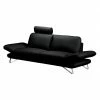 Fredriks Canapé Enzo (3 places) - Appui-tête réglable -loftscape Boutique sofa enzo 3 sitzer echtleder schwarz mit 1 kopfstuetze 3700045
