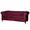 Jack & Alice Canapé Esplanada (3 places) - Rouge Bordeaux 2 Jack & Alice Canapé Esplanada (3 places) - Rouge Bordeaux -loftscape Boutique sofa esplanada 3 sitzer microfaser weinrot 4504620