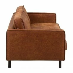 Ars manufacti Canapé 3 places FORT DODGE - Aspect cuir vieilli - Microfibre Yaka: Cognac 20 Ars manufacti Canapé 3 places FORT DODGE - Aspect cuir vieilli - Microfibre Yaka: Cognac -loftscape Boutique sofa fort dodge 3 sitzer antiklederlook cognac 4669732