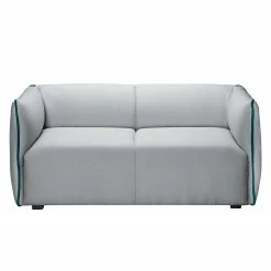 Fredriks Ensemble de salon Grady II (3-2-1) - Tissu - Gris clair / Turquoise -loftscape Boutique sofa grady webstoff ii 2 sitzer hellgrau tuerkis 4770536 1