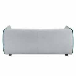 Fredriks Canapé Grady II (3 places) - Tissu - Gris clair / Turquoise -loftscape Boutique sofa grady webstoff ii 3 sitzer hellgrau tuerkis 4770176 2